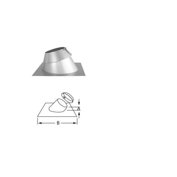 Dura Vent Dura Vent 7DTP-F7 7 in. Adjustable Roof Flashing 7DTP-F7